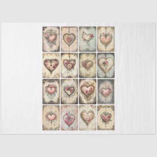 バレンタインジュエリーメーカーハート 薄葉紙 (正面)