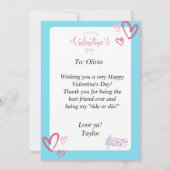 バレンタインスイッインスパイアチカード サンキューカード (裏面)