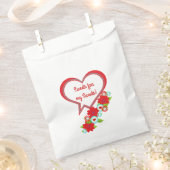 バレンタインスイーツ |あなたカスタマイズの文字 フェイバーバッグ (クリップ留めされた状態)