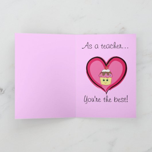 バレンタインスイートショップ先生ズカード シーズンカード (内部)