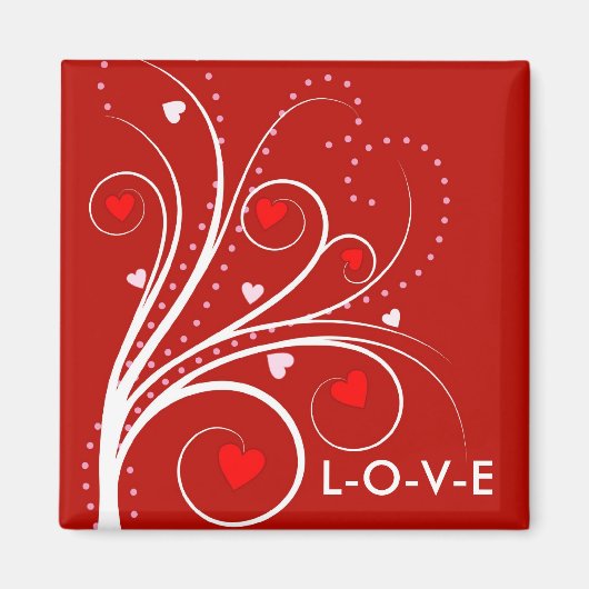 バレンタインスイートツリーマグネット マグネット (正面)