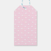 バレンタインスイートハートピンクトラック1st誕生日パーティー ギフトタグ (裏面)