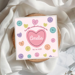 バレンタインスウィートキャンディ誕生日ペーパーナプキン スタンダードカクテルナプキン