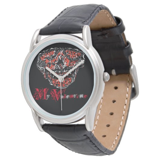 バレンタインスカル 腕時計 (アングル)