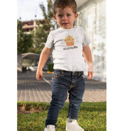 バレンタインスタッドマフィン ベビーボディスーツ