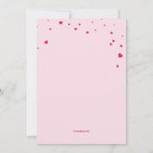 バレンタインスプリンクル招待状 招待状 (裏面)