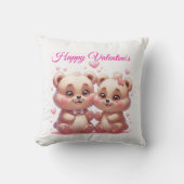 バレンタインスペシャルベアーピローホームデコル クッション (正面)