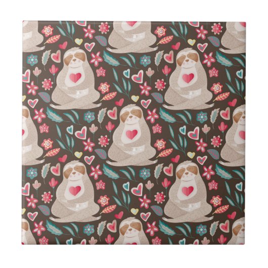 バレンタインスロスパターン タイル (正面)