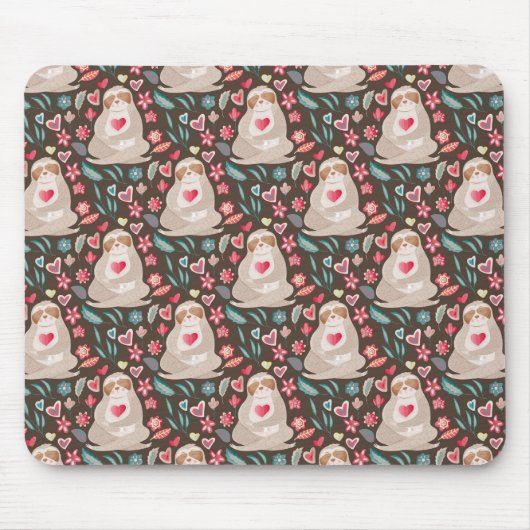 バレンタインスロスパターン マウスパッド (正面)