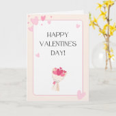 バレンタインズカード カード (黄色い花)