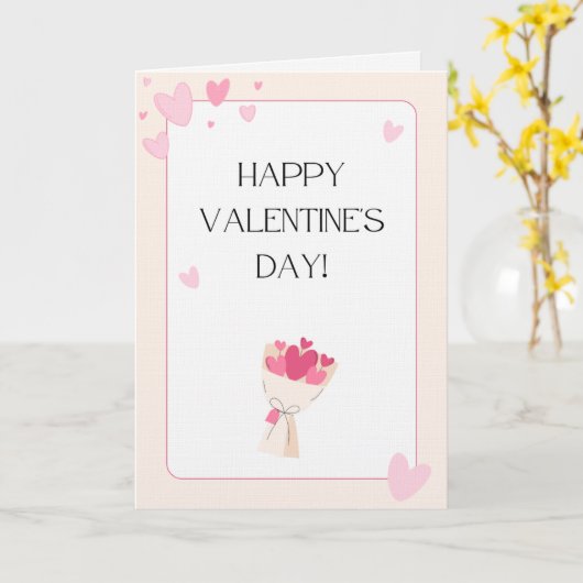 バレンタインズカード カード (黄色い花)