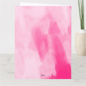 バレンタインズクイーンピンクウォーターカラー（写真付き） カード (裏面)