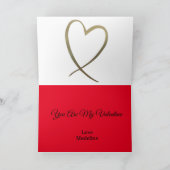 バレンタインズシンプルデイハート赤 シーズンカード (内部)