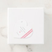 バレンタインズシンプルデイモダンハートピンク フェイバータグ (インサイチュ)