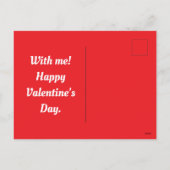 バレンタインズデイウィナーホリディハガキ シーズンポストカード (裏面)