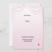 バレンタインズデイカップケーキパーティの招待状 招待状 (裏面)