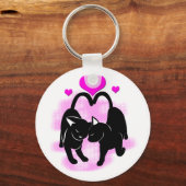 バレンタインズデイキャッツ キーホルダー (正面)