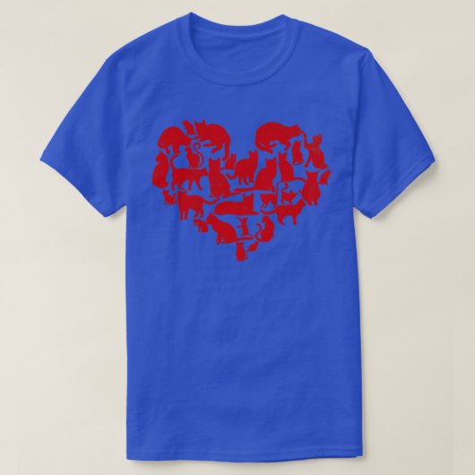 バレンタインズデイキャット Tシャツ (デザイン正面)