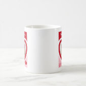 バレンタインズデイキャンディハートボックスカスタム写真 コーヒーマグカップ (中央)