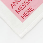 バレンタインズデイキャンディハートボックスカスタム写真 フリースブランケット (角)