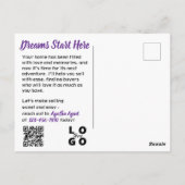 バレンタインズデイキャンディリアルティホームセラーズマーケティング ポストカード (裏面)