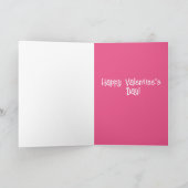 バレンタインズデイコルギXOXO サンキューカード (内部)