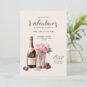 バレンタインズデイシャンパンディナーパーティー 招待状 (スタンド正面)