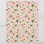 バレンタインズデイスウィートハートフラット紙シート (正面)