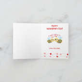 バレンタインズデイテディベアカスタム文字ビーミン シーズンカード (内部)