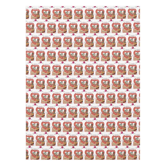 バレンタインズデイテーブルクロスヴィンテージ テーブルクロス (正面)