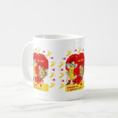 バレンタインズデイバナナカシューマグ コーヒーマグカップ (正面左)