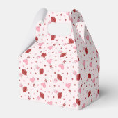 バレンタインズデイピンク&赤いハート棒つきキャンデースッカー フェイバーボックス (裏面サイド)