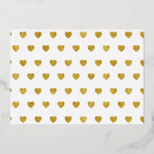 バレンタインズデイフォトラブハート 箔招待状 (裏面)