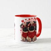 バレンタインズデイプーグドッグ マグカップ (正面右)