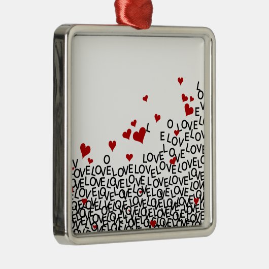 バレンタインズデイラブオーナメント メタルオーナメント (右)