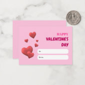 バレンタインズデイラブカード ノートカード (正面/裏面インサイチュ)