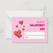 バレンタインズデイラブカード ノートカード (正面)