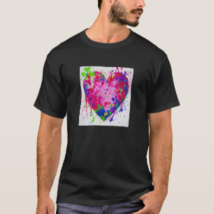 バレンタインズデイラブハートガールフレンド婚約夫人 Tシャツ