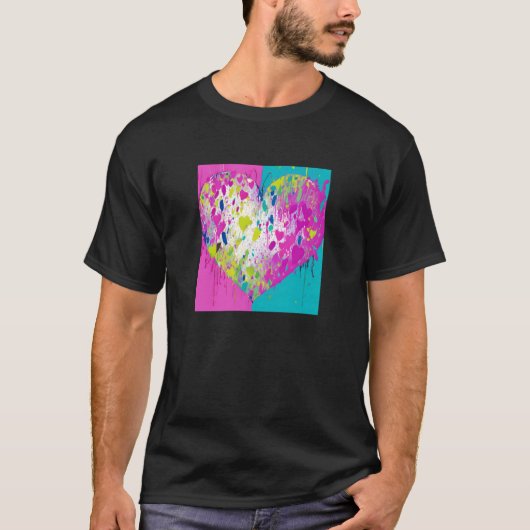 バレンタインズデイラブハートガールフレンド婚約夫人 Tシャツ (正面)