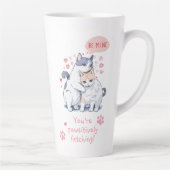 バレンタインズデイラブ猫好きベミーヌ カフェラテマグ (右)