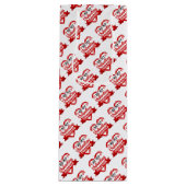 バレンタインズデイワイン抱き枕 ワインギフトバッグ (正面)