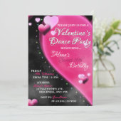 バレンタインズハートスイート16ダンスパーティの招待状 招待状 (スタンド正面)