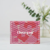 バレンタインズピクセルハート ポストカード (スタンド正面)