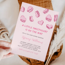 バレンタインズリトルスウィートピンク赤ちゃんシャワー