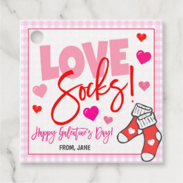 バレンタインソックギフトラベル フェイバータグ