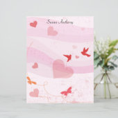 バレンタインソフトハート蝶の固定紙 (スタンド正面)