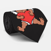 バレンタインタイレッドバレンタインデーのキューピッドネクタイ ネクタイ (ロール)