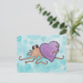 バレンタインタコハート シーズンポストカード (スタンド正面)