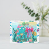 バレンタインタコ ポストカード (スタンド正面)