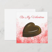 バレンタインチョコハート シーズンカード (正面/裏面)
